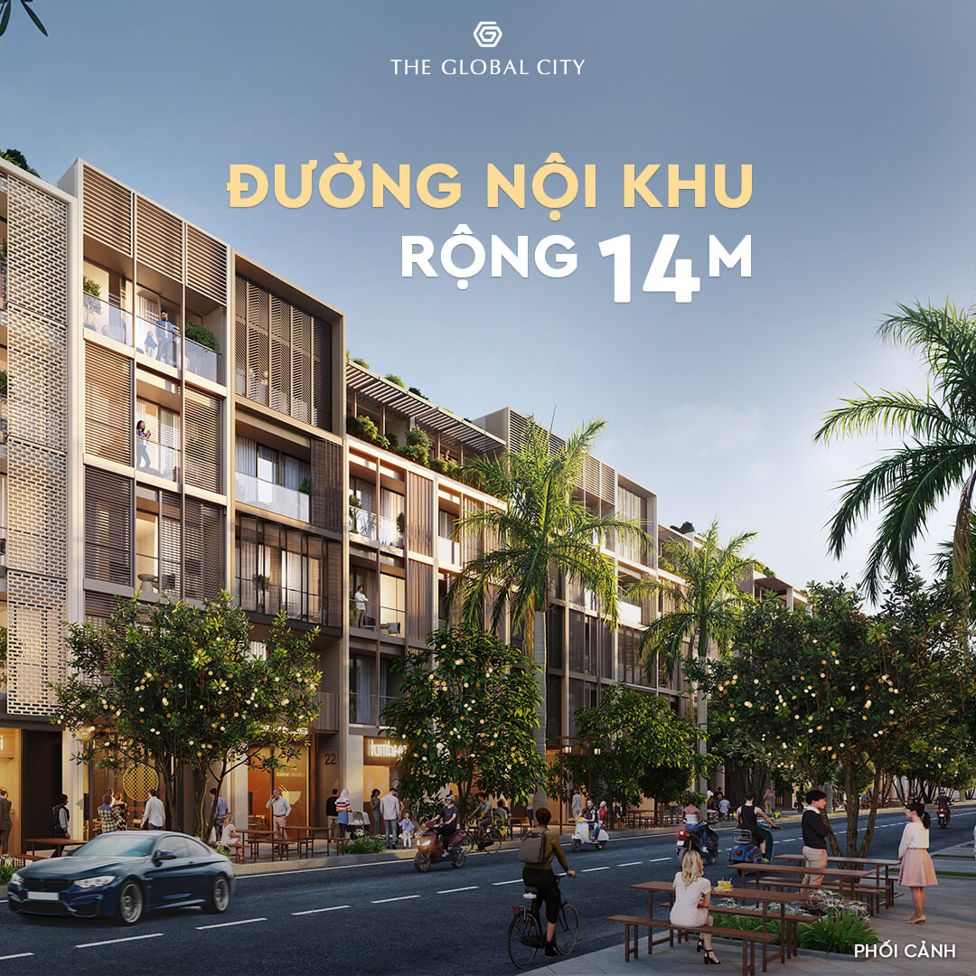 Bán nhà dự án The Global City, đường nội khu rộng 14m