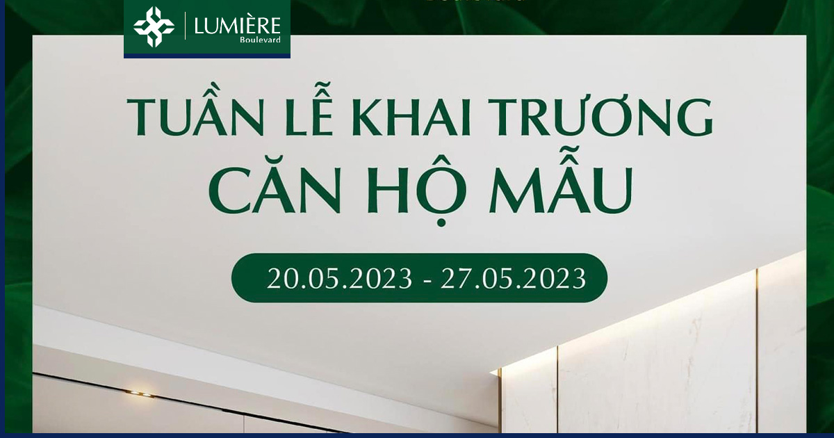 Lumiere Boulevard chính thức khai trương căn hộ mẫu đặt tại The Global CIty Masterise Homes.