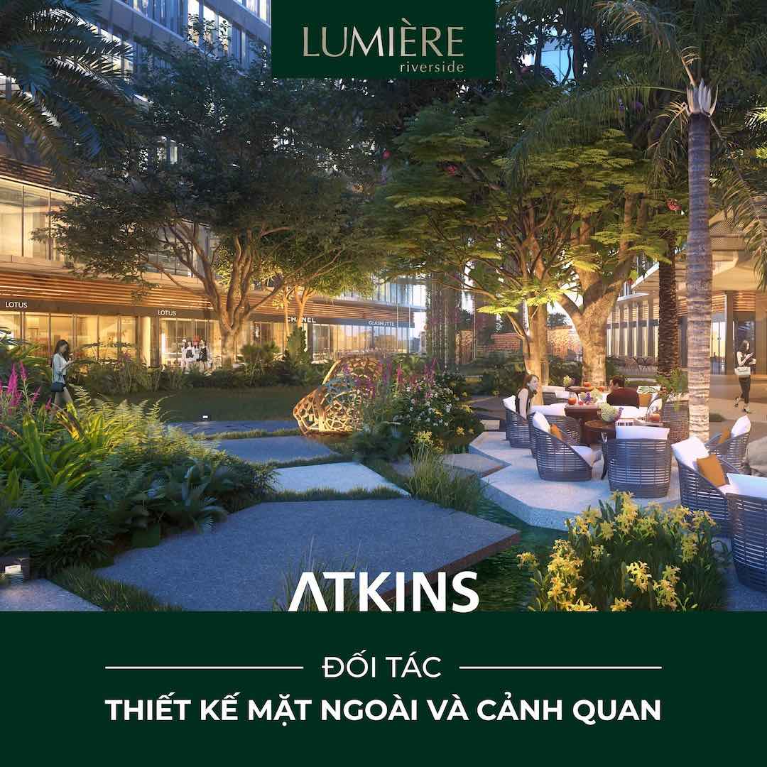 LUMIÈRE riverside | ATKINS - Đối tác thiết kế mặt ngoài và cảnh quan.