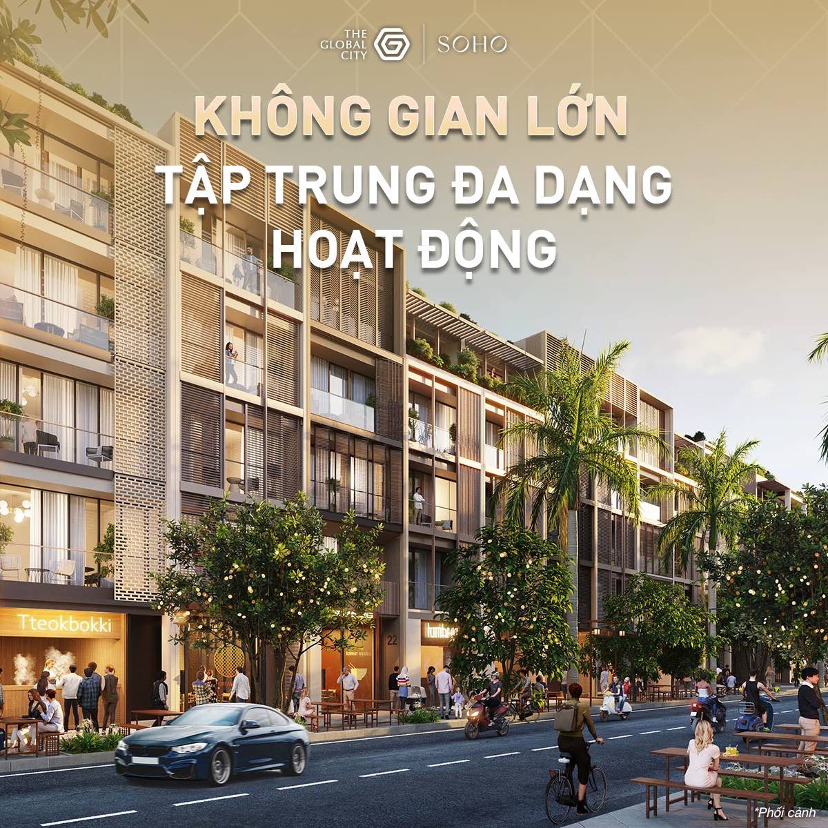 Khu thương mại SOHO chuẩn quốc tế