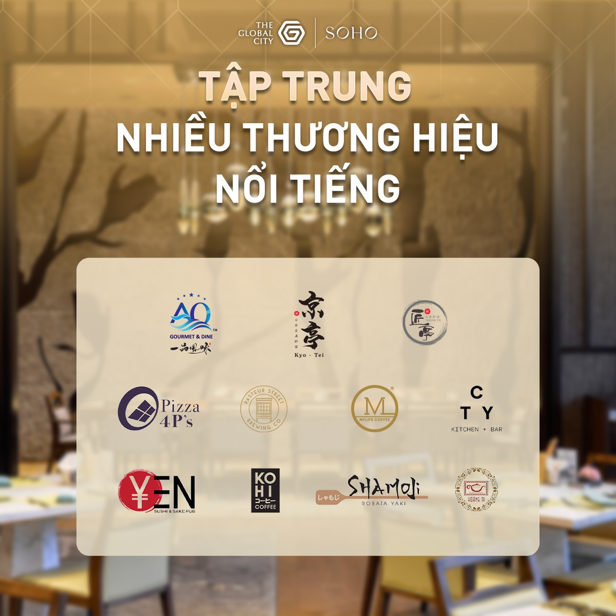 Khu thương mại SOHO chuẩn quốc tế